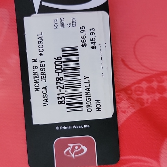 PRIMAL  WOMEN VASCA JEYSEY CORAL/ M. - Picture 9 of 11